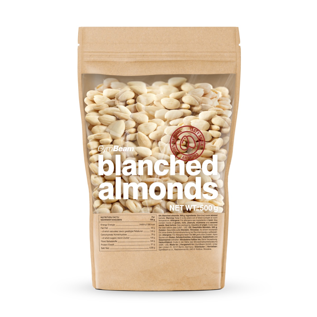 Amandes blanchies - GymBeam