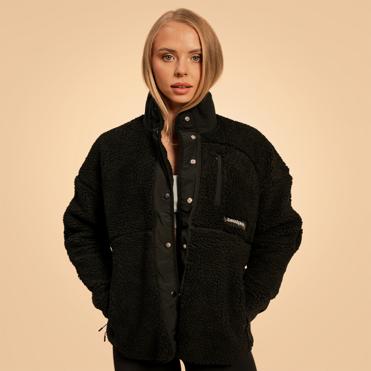 Veste Femme Bliss, couleur noire – BeastPink.