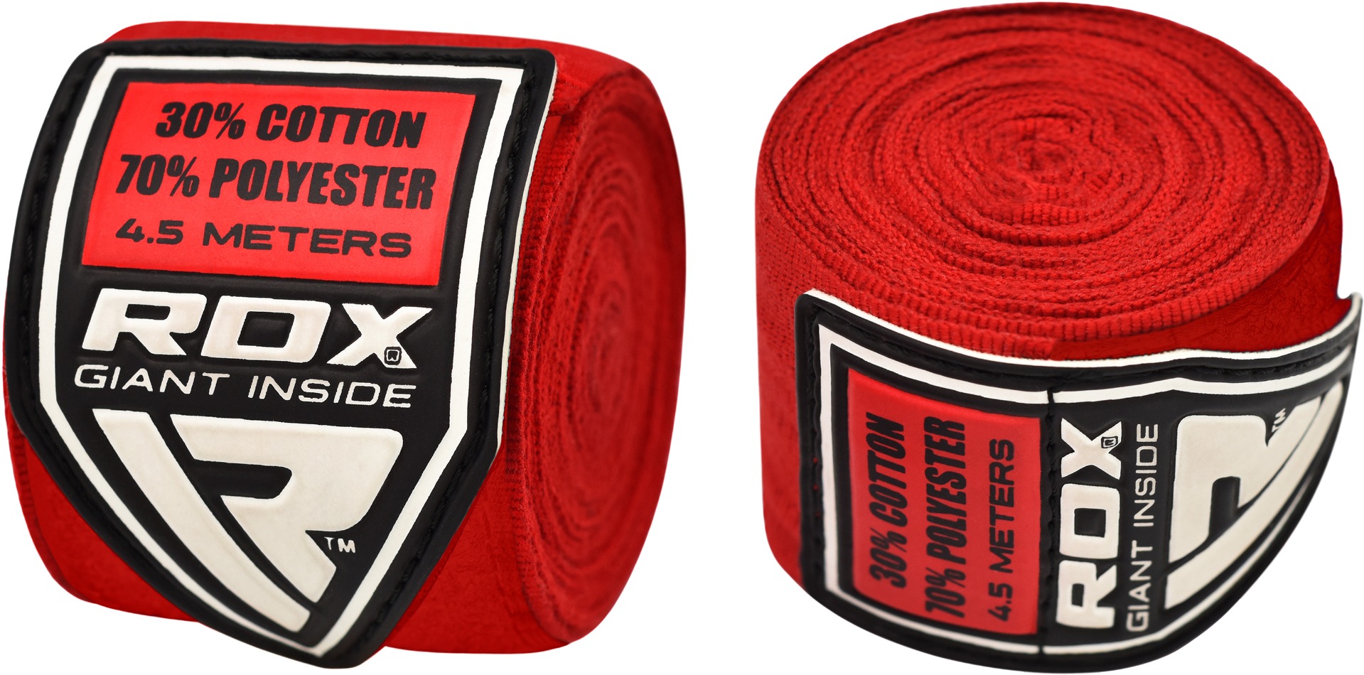 RB 4,5 m Bandes de maintien pour boxe, couleur rouge - RDX.