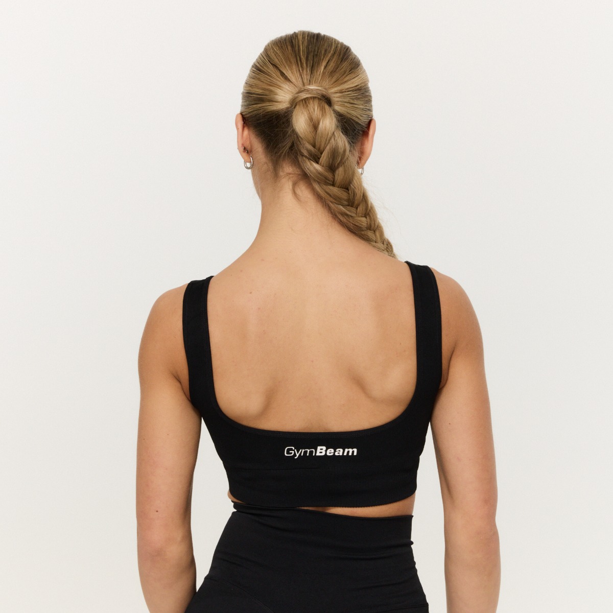Brassière de sport GymBabe pour femmes, couleur noire - GymBeam.