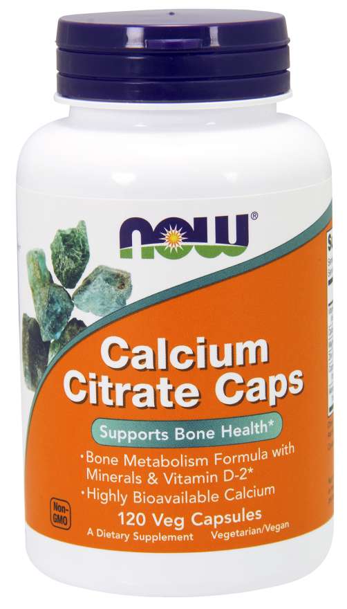 Citrate de calcium, 120 capsules - NOW Foods.