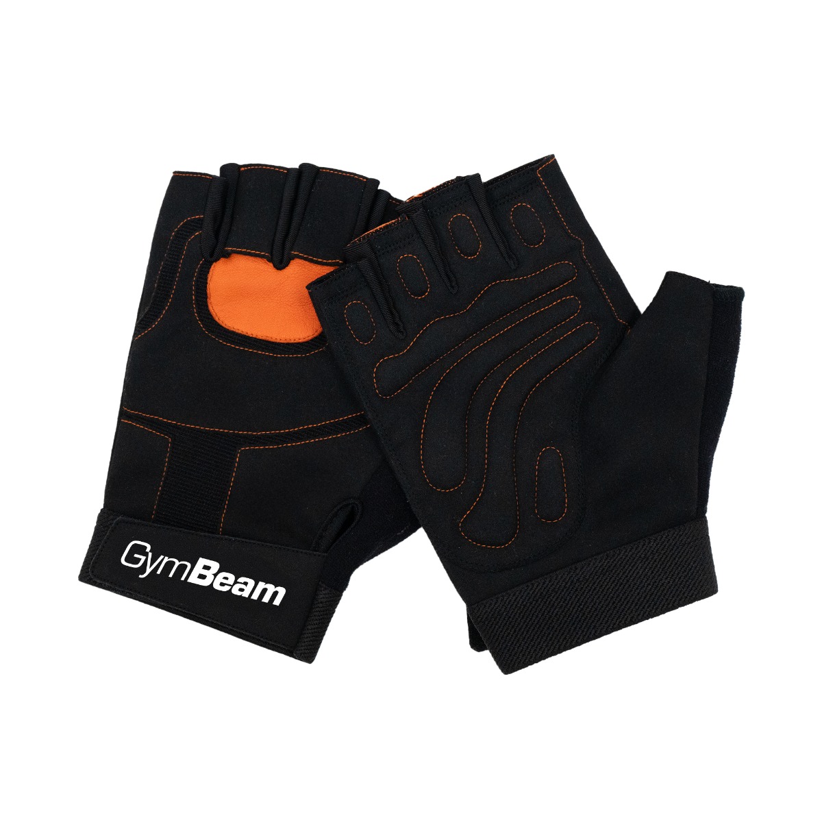 Gants de musculation Core Fitness, couleur orange - GymBeam.