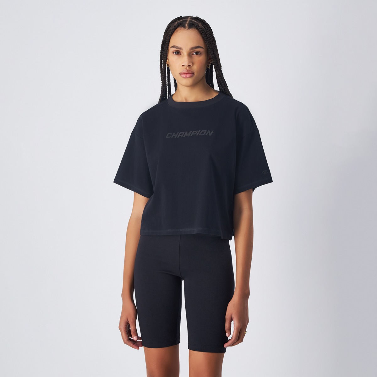 Cropped T-shirt Black - Champion