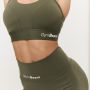 Combat Sports Bra Olive Grey - GymBeam M
