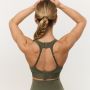 Combat Sports Bra Olive Grey - GymBeam M