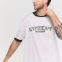 Oversized Varsity T-Shirt White - GymBeam XXXL