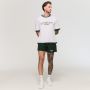 Oversized Varsity T-Shirt White - GymBeam XXXL