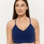 Sculpt Seamless Sports Bra Navy - GymBeam L