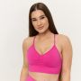 Sculpt Seamless Sports Bra Rose - GymBeam L