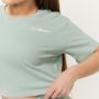 Women‘s Limitless Cropped T-shirt Eucalypt - GymBeam XL