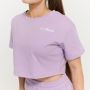 Women‘s Limitless Cropped T-shirt Lavender - GymBeam XL