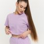 Women‘s Limitless Cropped T-shirt Lavender - GymBeam XL