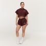 Women‘s Relay Cropped Hoodie Fig - GymBeam XXL