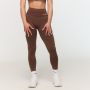 Women‘s Fierce Seamless Leggings Brown - GymBeam XXL