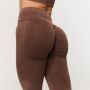 Women‘s Fierce Seamless Pants Brown - GymBeam XXL