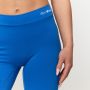 Women‘s Fierce V-back Leggings Blue - GymBeam XXL