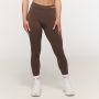 Women‘s Fierce V-back Leggings Cappuccino - GymBeam XXL