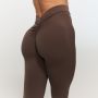 Women‘s Fierce V-back Leggings Cappuccino - GymBeam XXL
