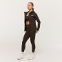 Women‘s Limitless Zip Up Hoodie Espresso - GymBeam XL