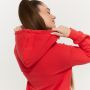 Women‘s Limitless Longline Hoodie Hot Red - GymBeam XXL