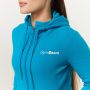 Women‘s Limitless Zip Up Hoodie Aquamarine - GymBeam XXL