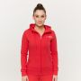 Women‘s Limitless Zip Up Hoodie Hot Red - GymBeam XXL