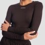 Women‘s Aura Long Sleeve T-Shirt Tee Brown - GymBeam XXL