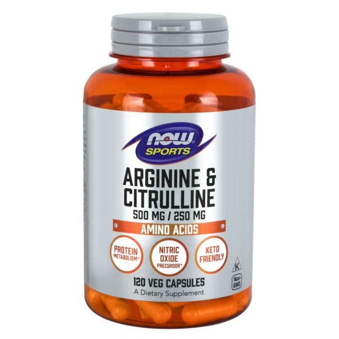 Arginine & Citrulline 500 mg / 250 mg - NOW Foods 120 caps