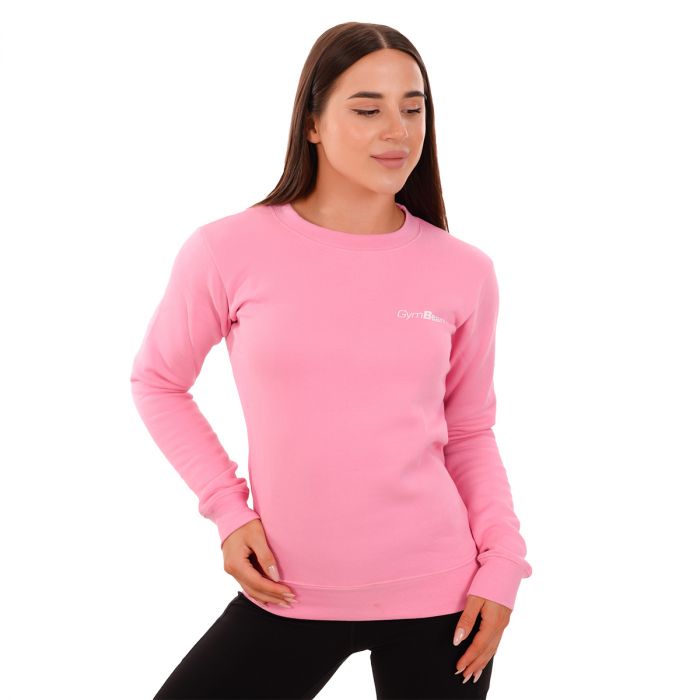 Women‘s Jumper Basic Baby Pink - GymBeam XXL