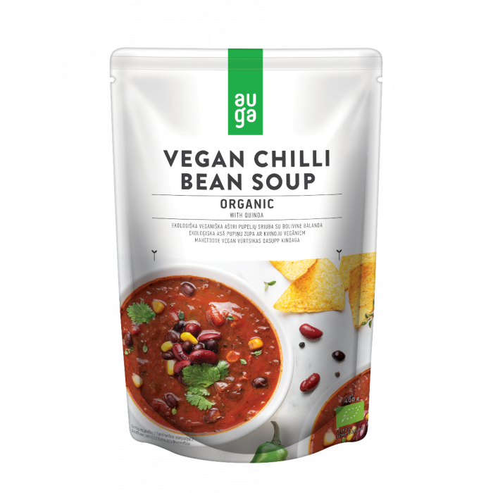 Organic vegan chilli bean soup with quinoa - Activus 10 x 400 g