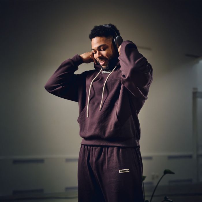 Aura Hoodie Tee Brown - GymBeam XXL