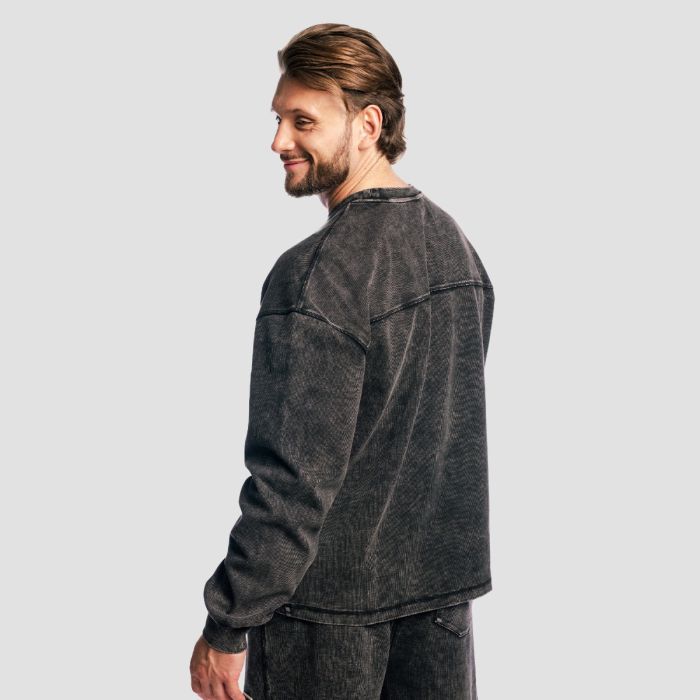 Aura Jumper Washed Black - GymBeam XXL