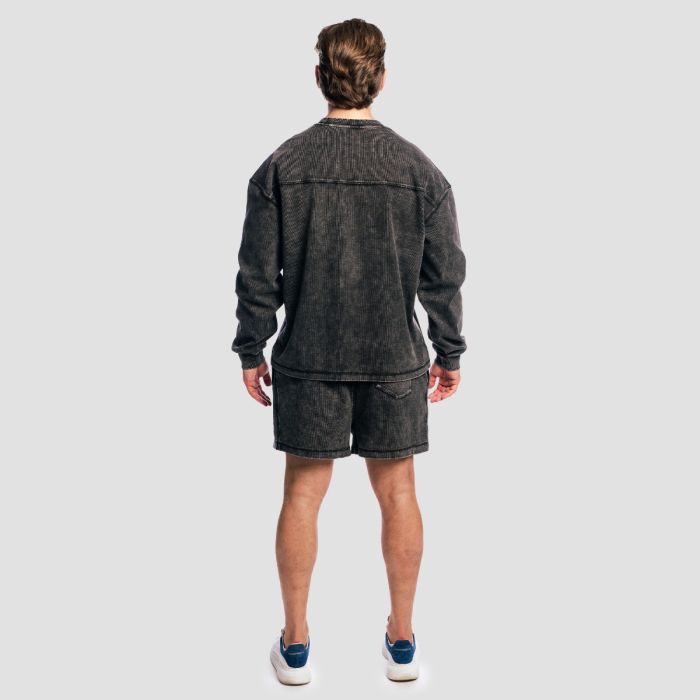 Aura Jumper Washed Black - GymBeam XXL