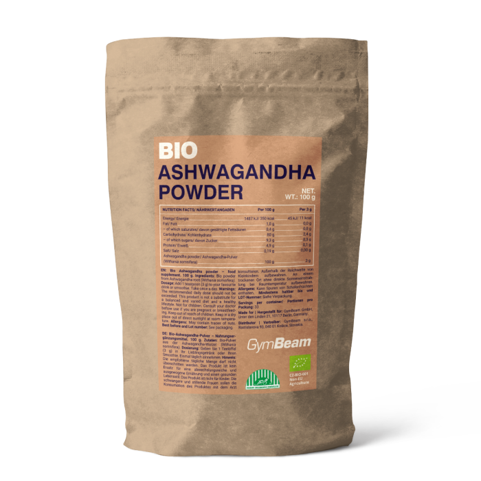 BIO Ashwagandha powder - GymBeam 100 g