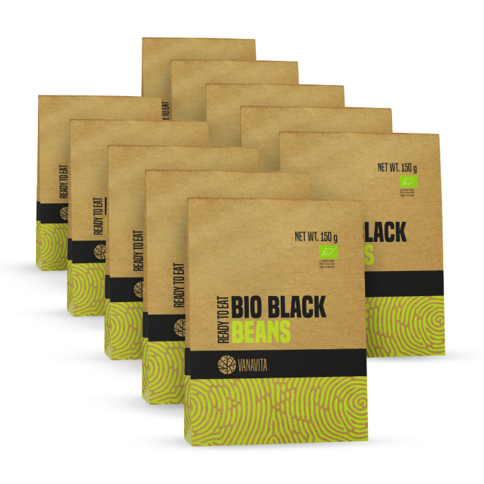 BIO Black beans - Ready to eat - VanaVita 10 x 150 g