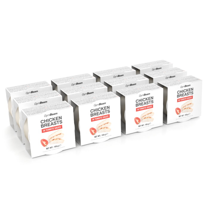 Chicken breasts in tomato sauce - GymBeam 12 x 155 g