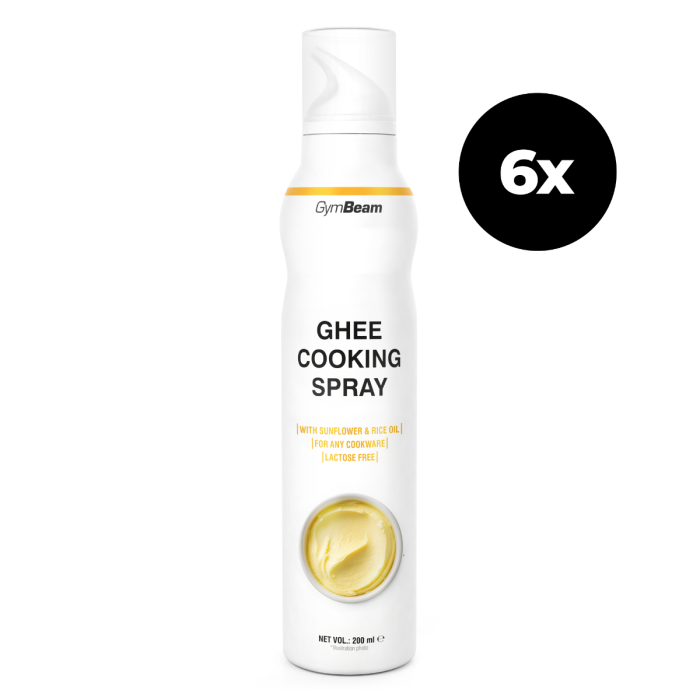 Ghee Cooking Spray - GymBeam 6 x 200 ml