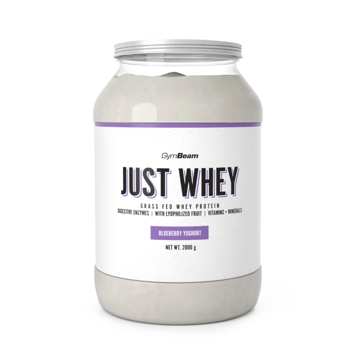 Protein Just Whey - GymBeam 2000 g - blueberry  yoghurt - 00
