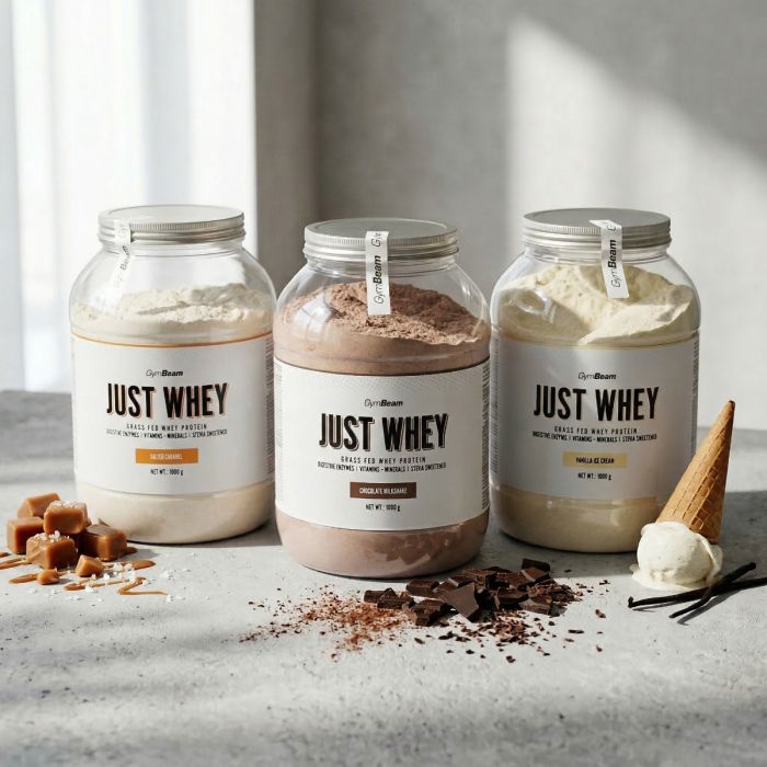 Protein Just Whey - GymBeam 2000 g - blueberry  yoghurt - 00