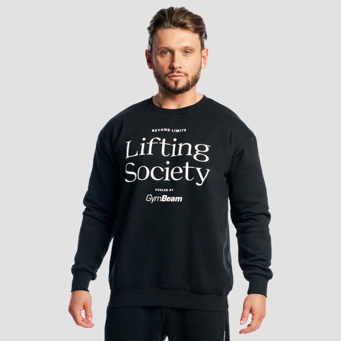 Lifting Society Sweatshirt Black - GymBeam XXL