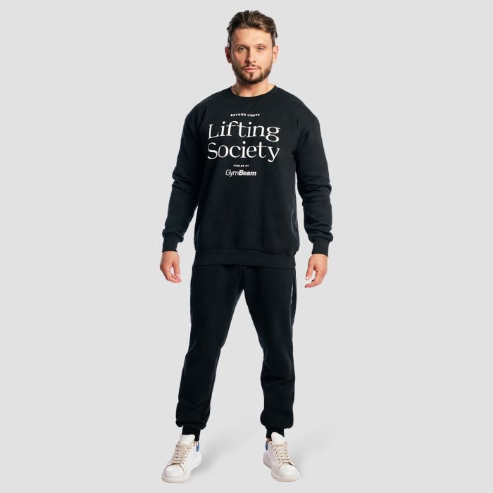 Lifting Society Sweatshirt Black - GymBeam XXL
