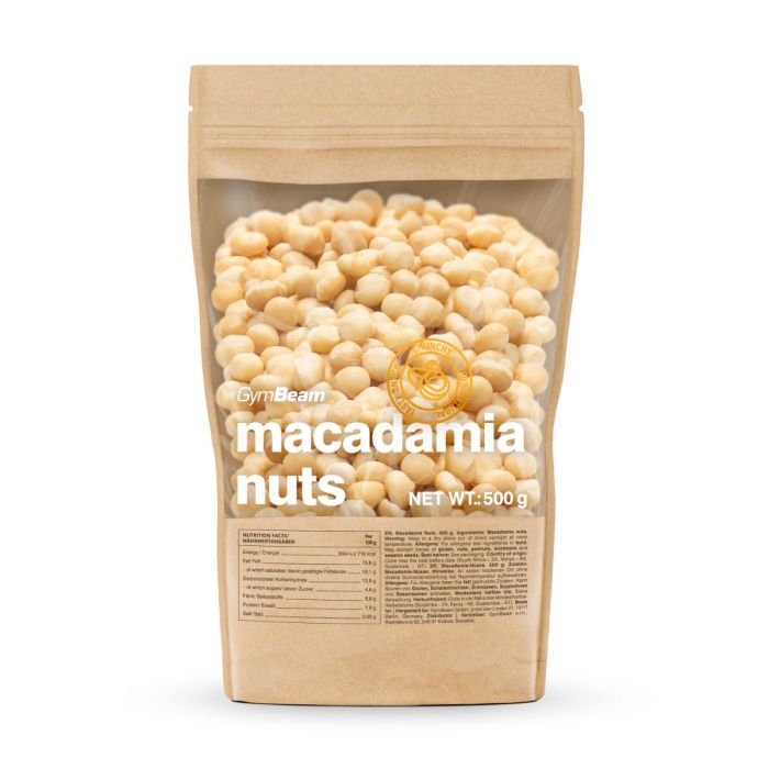 Macadamia nuts - GymBeam 500 g