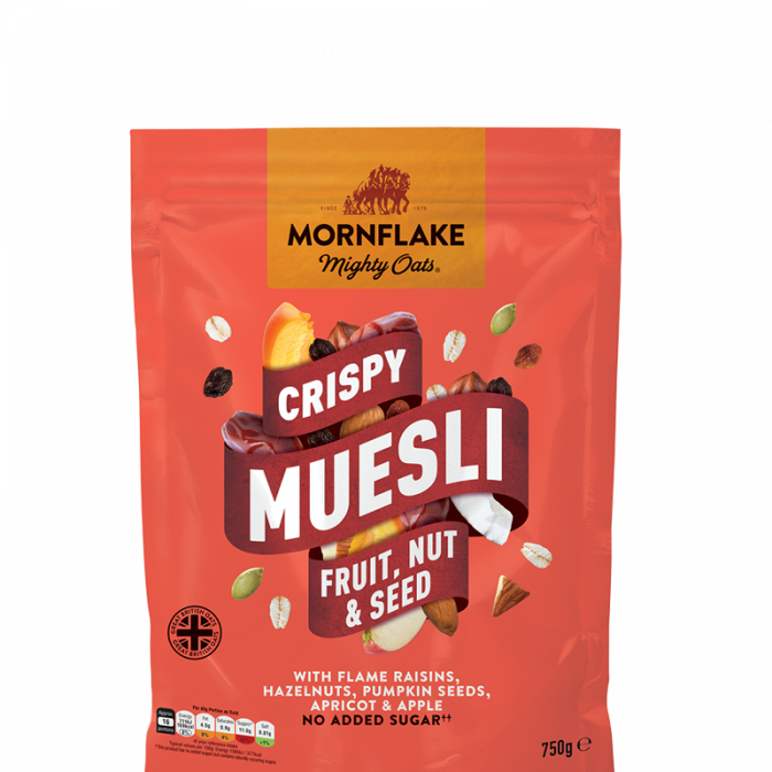 Crispy muesli Fruit, Nut & Seed  750g - Mornflake 750 g