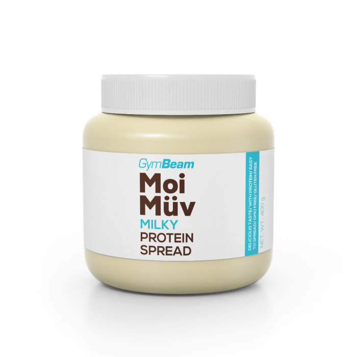 MoiMüv Protein Spread - GymBeam 400 g - milky