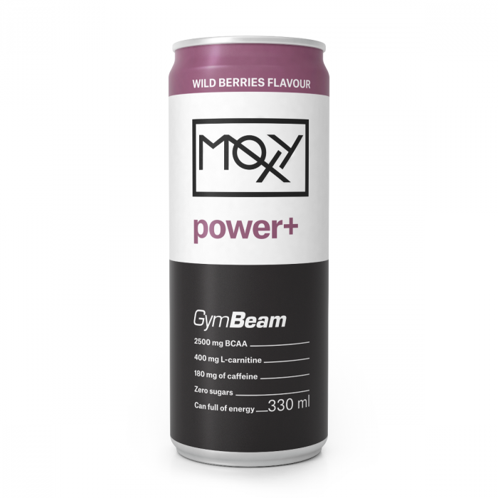 Moxy Power+ Energy Drink 330 ml - GymBeam wild berries - 330 ml