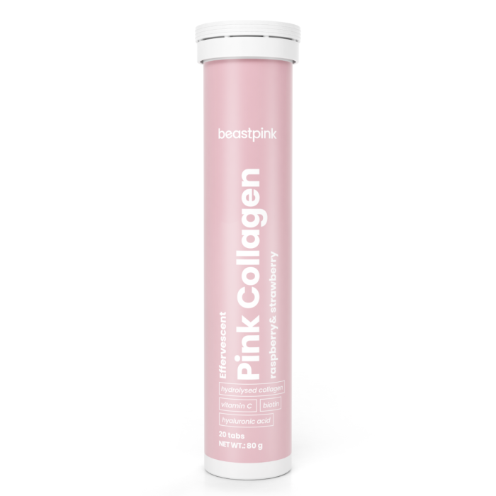 Effervescent Pink Collagen - BeastPink 20 tab - strawberry raspberry - 00