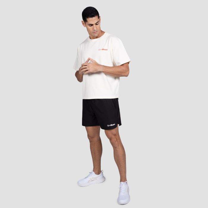 Prague T-shirt Cream - GymBeam XXL