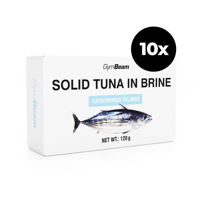 Tuna in brine - GymBeam 10 x 120 g