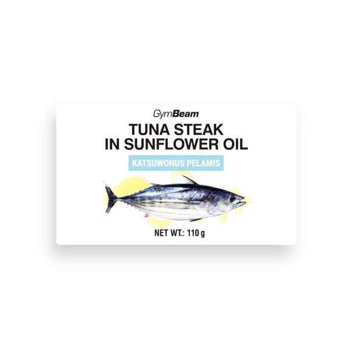 Tuna steak in sunflower oil - GymBeam 110 g