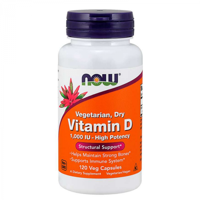 Vegetarian Vitamin D 1000 IU - NOW Foods 120 caps